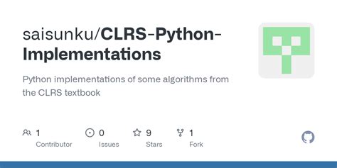 Github Saisunku Clrs Python Implementations Python Implementations