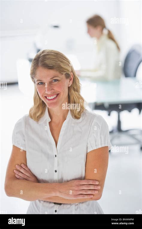 Confident Businesswoman Stock Photo Alamy