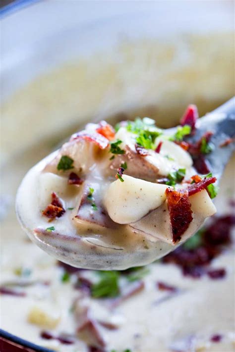 Creamy Cheddar Bacon Potato Soup Easy Peasy Meals