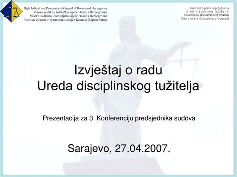 PPT Izvještaj o radu Ureda disciplinskog tužitelja PowerPoint