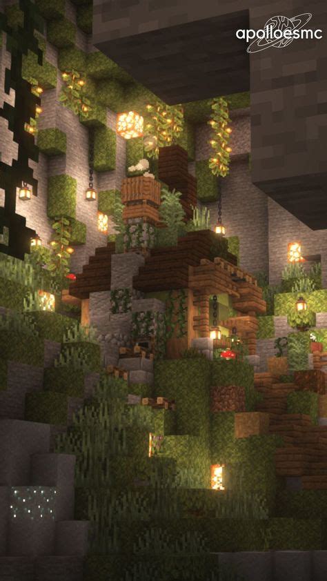 Cave House Inspo Minecraft