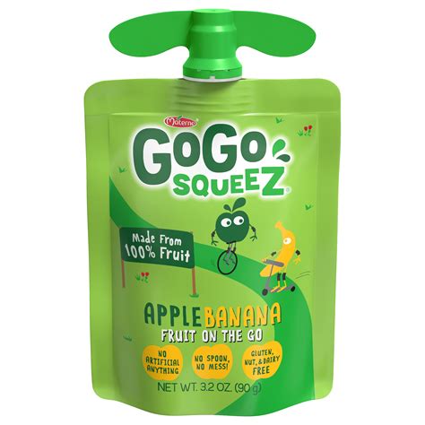 Apple Banana Fruit Pouch | GoGo SqueeZ® Snack Pouches