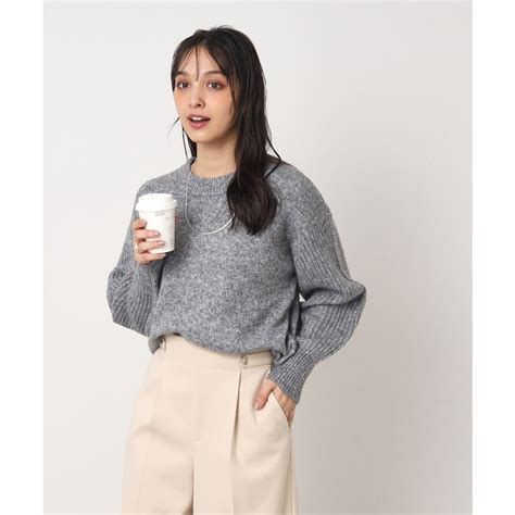 キューティーブロンド Cutie Blonde ふわふわミックスカラーニット チャコールグレー 014 ファッション通販 MAGASEEK マガシーク