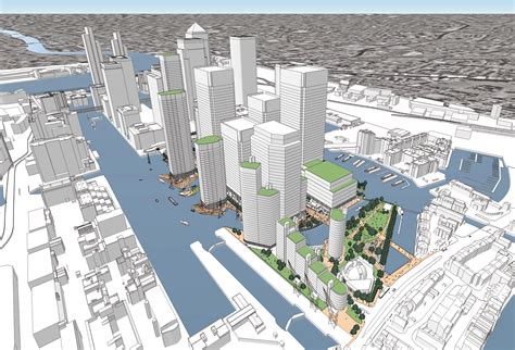 Wood Wharf: £2bn expansion of Canary Wharf | 205m, 187m, 173m, 150m