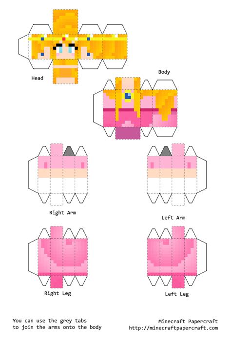 3 New Minecraft Papercraft Girls Solo Hermosas