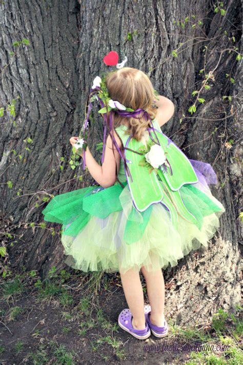 DIY Forest Fairy Wings as Part of a Little Girls Fairy Costume