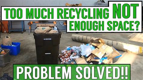 Homemade Compactor For Recycling And Trash Bin Youtube