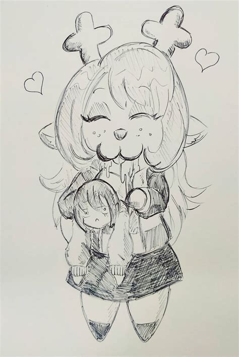 Deltarune Big Chibi Noelle Noms Kris By Pikapika212 On Deviantart