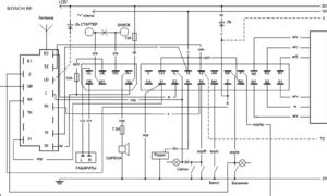 BOSCH BLOCTRONIC RF схема подключения Автосигнализации - TechFile