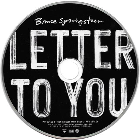 Car Tula Cd De Bruce Springsteen Letter To You Portada