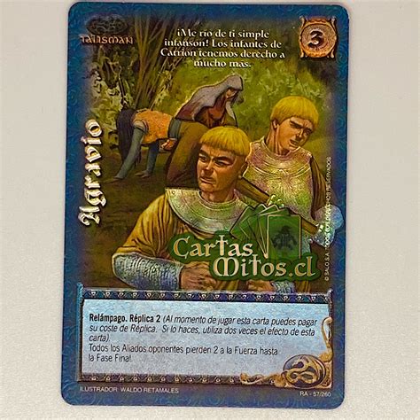 Agravio Mitos Y Leyendas Reino De Acero Cartas Mitos