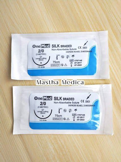 Jual Benang Jahit Operasi Silk Suture Onemed With Needle Jarum