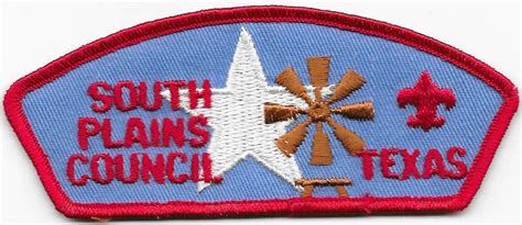 South Plains Council Strip T Brn Lstitch Pb Csp Sap Boy Scouts Of