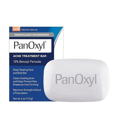 Panoxyl Acne Treatment Bar With 10 Benzoyl Peroxide Maximum Strength