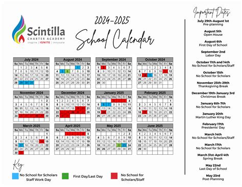 Calendar – Scintilla Charter Academy