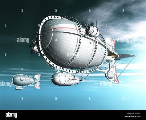 Fantasy airship hi-res stock photography and images - Alamy