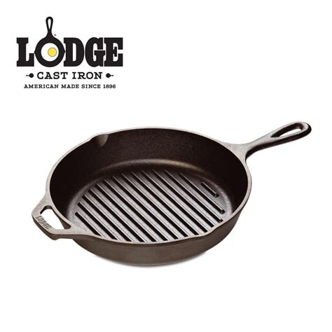 Lodge Cast Iron Round Striated Frying Pan 26 Cm/10.25 Inch | Shopee ...