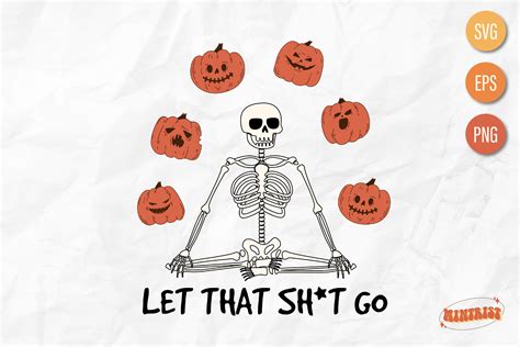 Funny Skeleton Halloween SVG Design Graphic By Mintrist Creative Fabrica