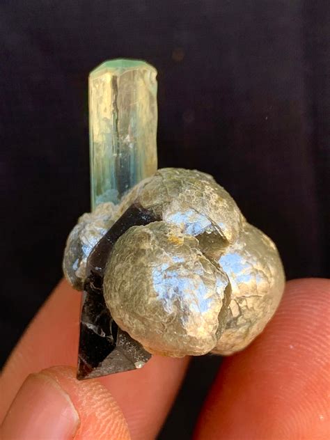 C T Aquamarine Quartz And Rare Mouscovite Combined Specimen