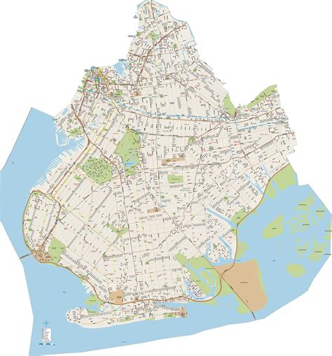 Road Map Of Brooklyn Ny