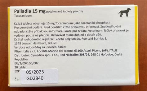 Palladia 15 mg potahované tablety pro psy ⋆ CYMEDICA – partner pro ...