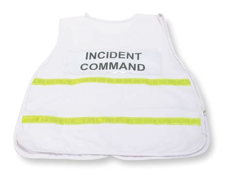 CONDOR, White, Cotton Blend, Incident Command Vest - 2PDP4|2PDP4 - Grainger