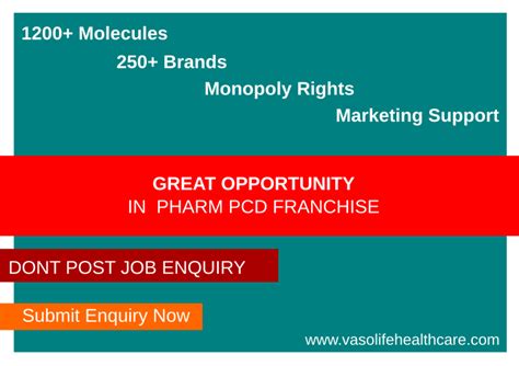 Top 10 Pcd Pharma Franchise Company Vasolife Healthcare