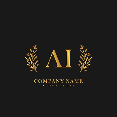 Ai Initial Beauty Floral Logo Template Vector Art At Vecteezy