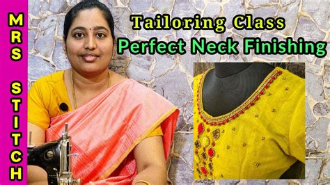 Perfect Neck Cutting And Stitching In Tamil Churidar Neck Designs