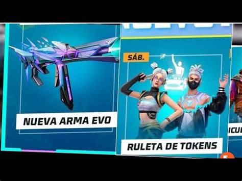 Nueva Agenda Semanal De FREE FIRE Arma Evolutiva Incubadora 3 En 1