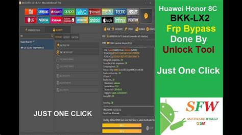 Huawei Honor 8C Bkk Lx2 Frp Bypass Unlock Tool YouTube