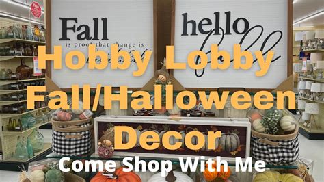 Hobby Lobby Fall Halloween Decor Come Shop With Me Youtube