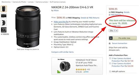 Nikon NIKKOR Z 24-200mm f/4-6.3 VR Lens Will be Released on June 19 ...