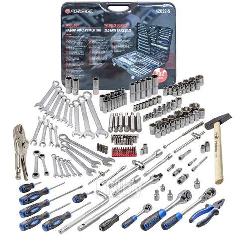 Купить набор инструментов 202пр.1/4"&3/8"&1/2" (6-гр.)(4-32мм) Forsage ...