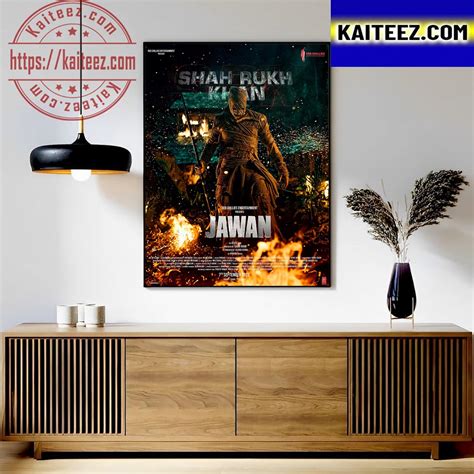 New Poster For Jawan Starring Shah Rukh Khan Classic T-Shirt Art Decor ...