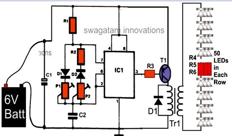 How To Illuminate 100 Leds From 6 Volt Battery Homemade Circuit Projects