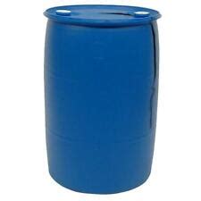 Rain Barrel Bundle With Diverter System Earthminded 55 Gal Blue Plastic