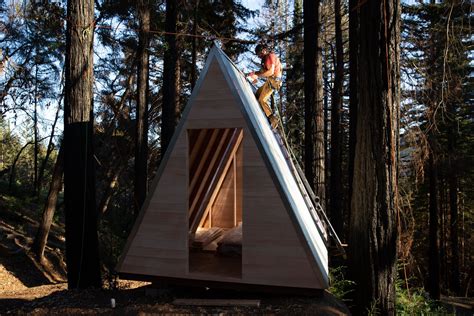 You Can Build This Tiny A-Frame Cabin With $3,000 and One Weekend - Dwell