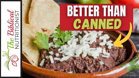 Best Homemade Refried Beans Recipe You Won T Go Back To Canned Youtube