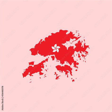 Hong Kong Map Icon Full Color Vector For The Best Hong Kong Map Logo