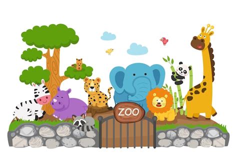 Premium Vector Illustration Of Isolated Animal Zoo Vector