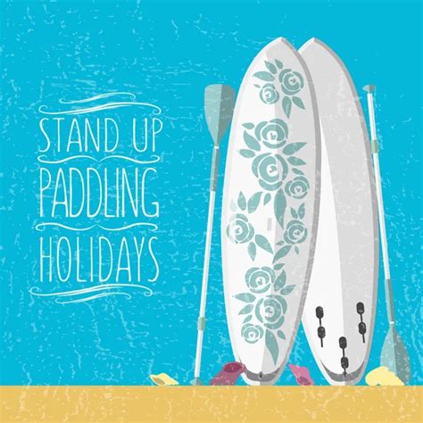 Paddle Board Vector Art Stock Images Depositphotos