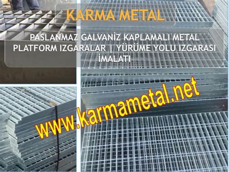 KARMA METAL Sicak Daldirma Galvaniz Kaplama Metal Izgara Platform Petek