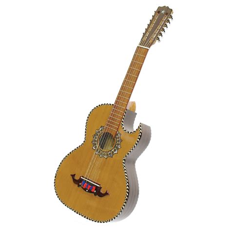 Paracho Elite Presidio 12 String Bajo Sexto Acoustic Guitar With Solid