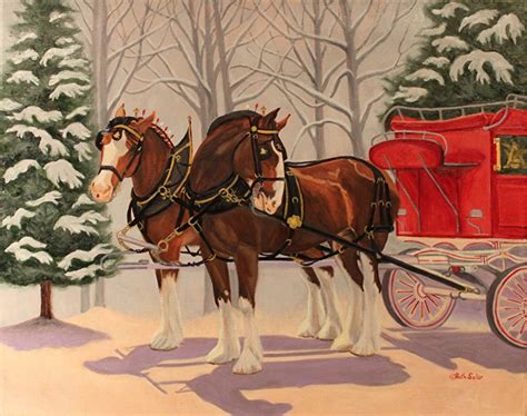 Budweiser Clydesdales in Snow | Ruth Soller Blog