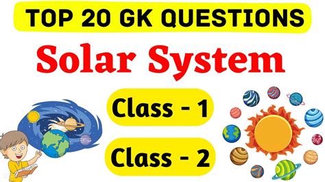 Solar System Gk Questions Quiz On Solar System General Knowledge