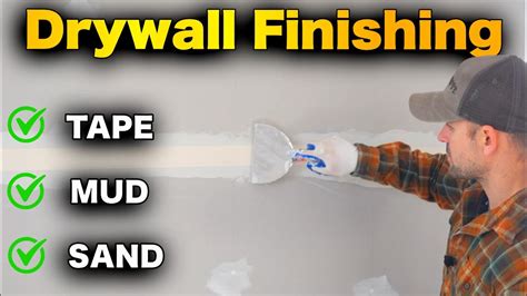 How To Tape And Mud Drywall Beginners Guide To Finishing Youtube