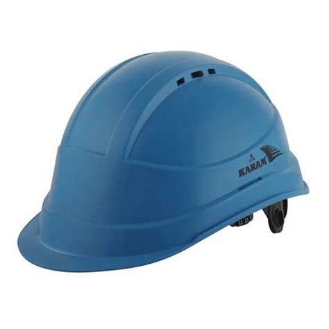 Ratchet Yellow Karam Safety Helmet Ventra Type For Construction Model