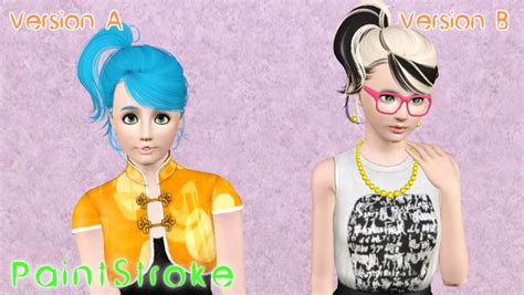 Butterflysims 056 Hairstyle Retextured By Katty Sims 3 Hairs