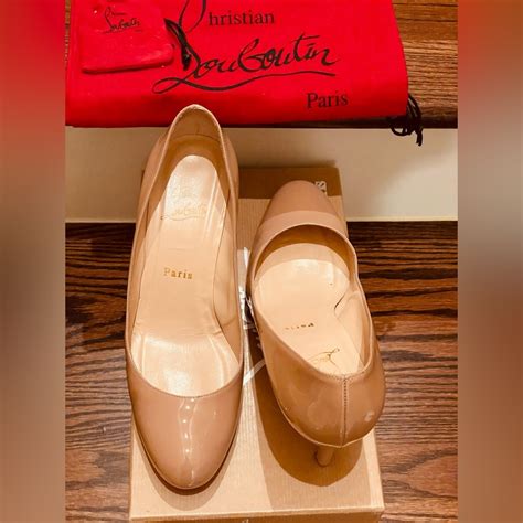 Christian Louboutin Simple Pump Nude Patent Calf Gem